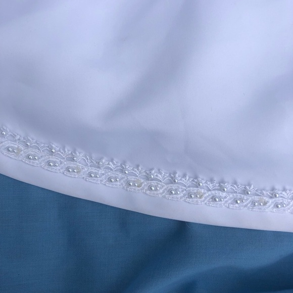 Beautiful Beaded White Wedding Dress - Like New - Picture 8 of 16